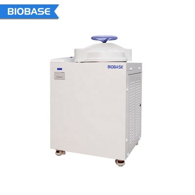 BIOBASE Laboratory Equipment Medical Steam Sterilizer Hand Wheel Vertical Pulse Vacuum Autoclave